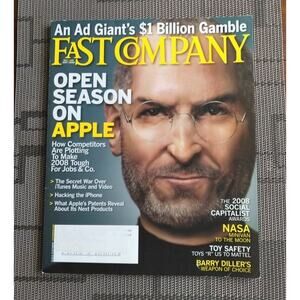 Fast Company Magazine 2007 2008 STEVE JOBS Apple David Droga Iphone Preowned
